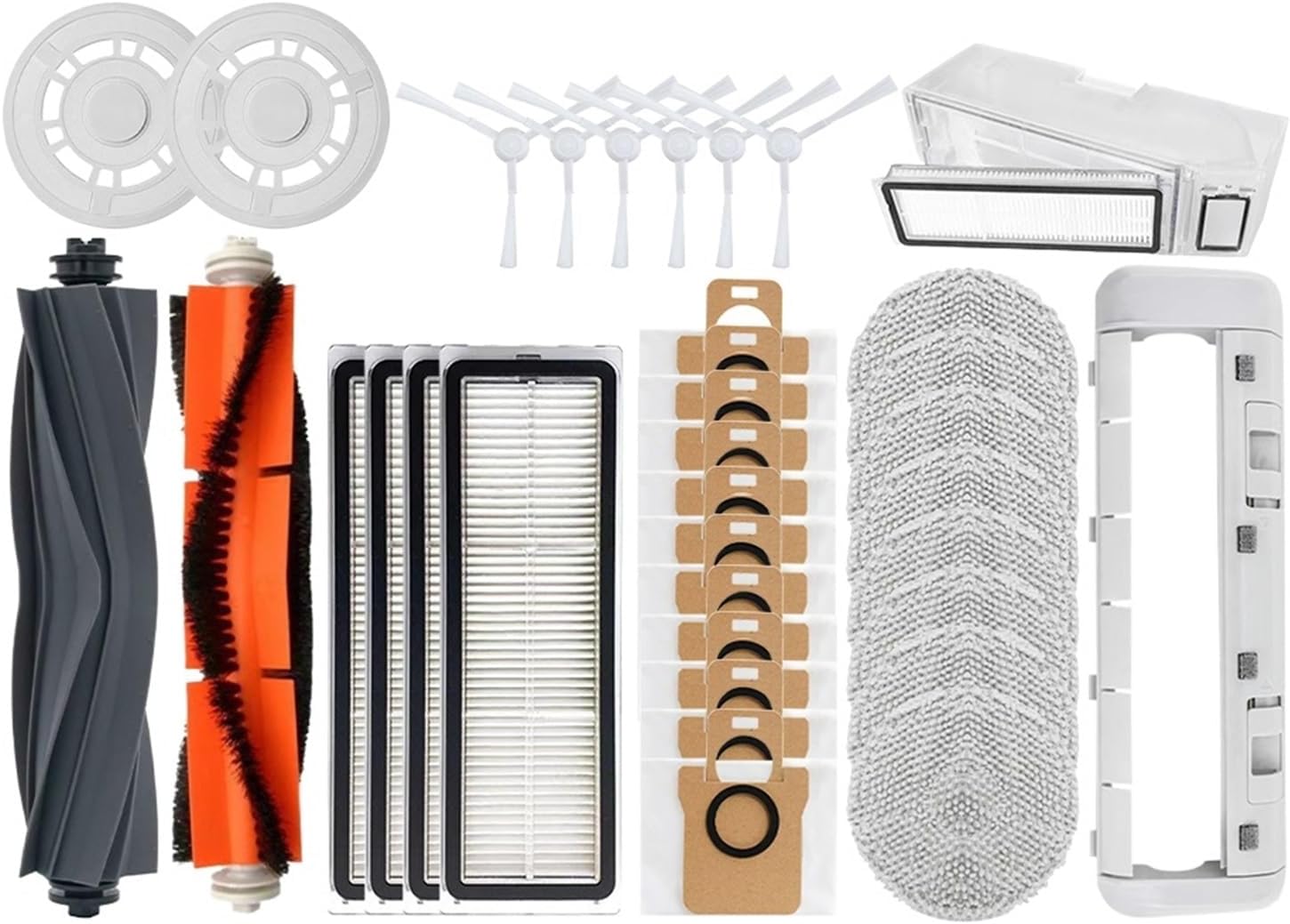 Vacuum attachment Compatible With Dreame L10s Ultra / L10S Pro Compatible With XIAOMI Mijia Omni 1S B101CN B116 X10+ X20+ Robot Vacuum Spare Parts Main Side Brush Hepa Filter(SET10)
