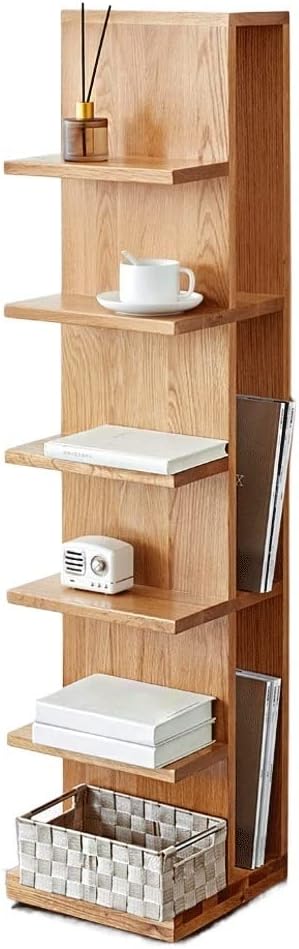 BONAD Bookshelf Organizer Floor-to-Ceiling Bookshelf Shelf Bookshelf 6-Storey High Display Rack Storage Rack Suitable for Living Room Study Office Indoor Bookcase