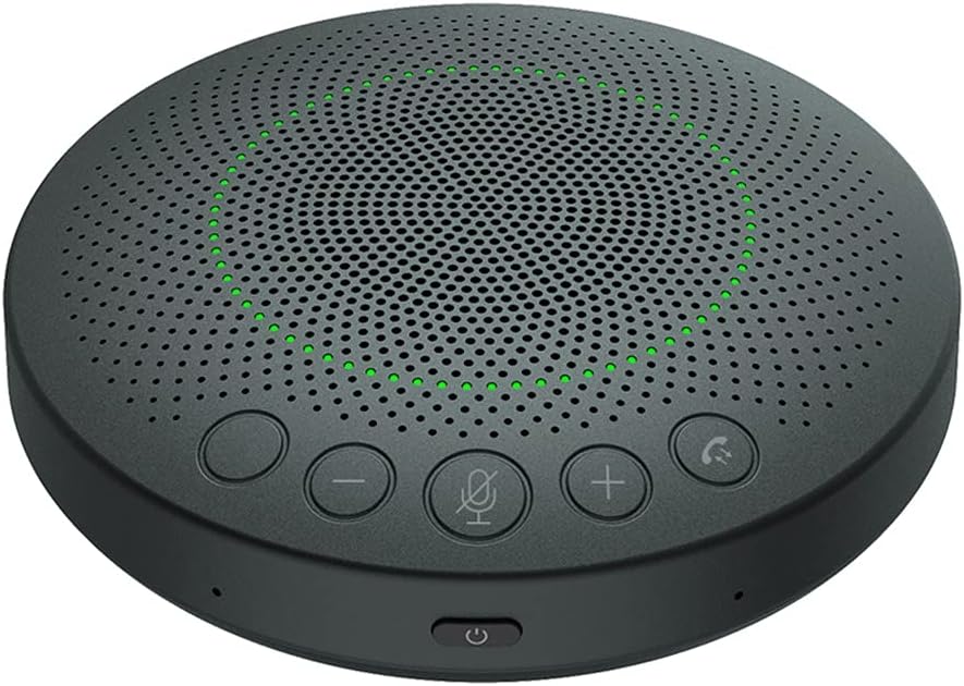 USB Wired Omnidirectional Microphone Voice Pickup Mic Speaker for Meeting Business Conference Computer Laptop