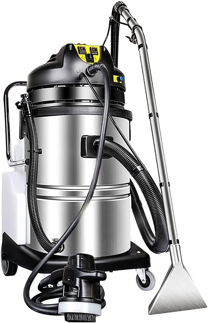 TBLOTYD Commercial Rug Cleaner Machine, 60L Carpet Cleaner Machine, Carpet Extractor, 3 in 1 Stainless Steel Household, 2087W Portable Deep Cleaning Machine for Carpets, Sofas, Curtains, S