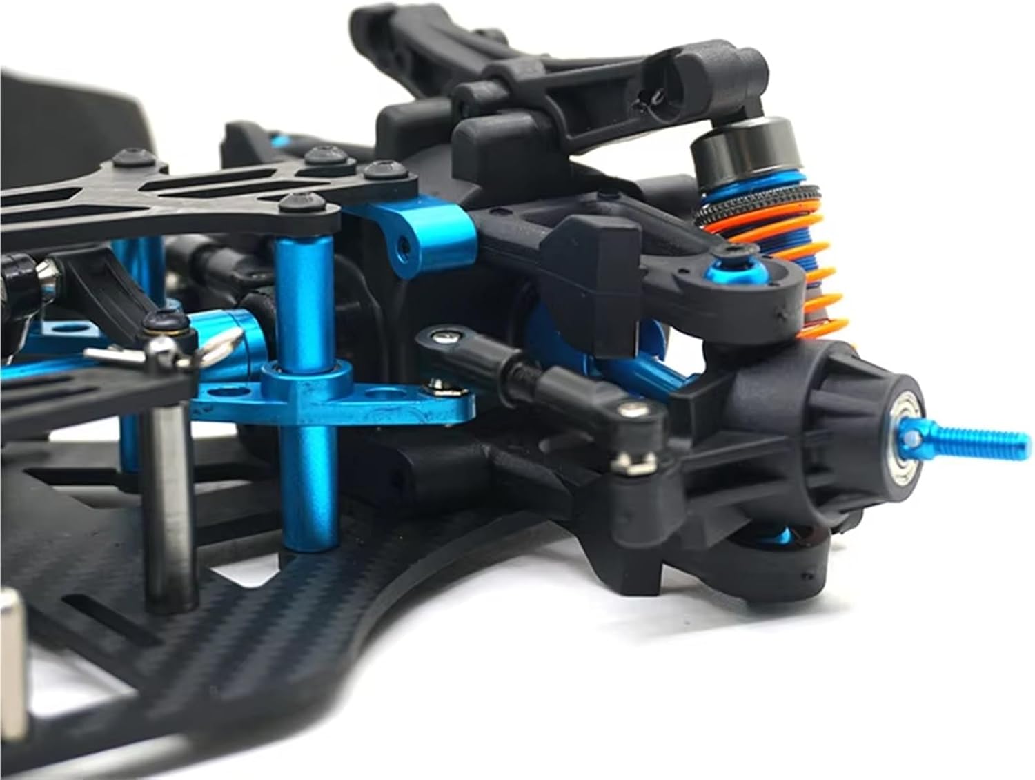 RC Car Accessories Compatible with Tamiya for TT01 TT01E 1/10 RC Car Upgrade Parts Aluminium Alloy for Chassis Frame Body Shaft Drive 4WD Kit