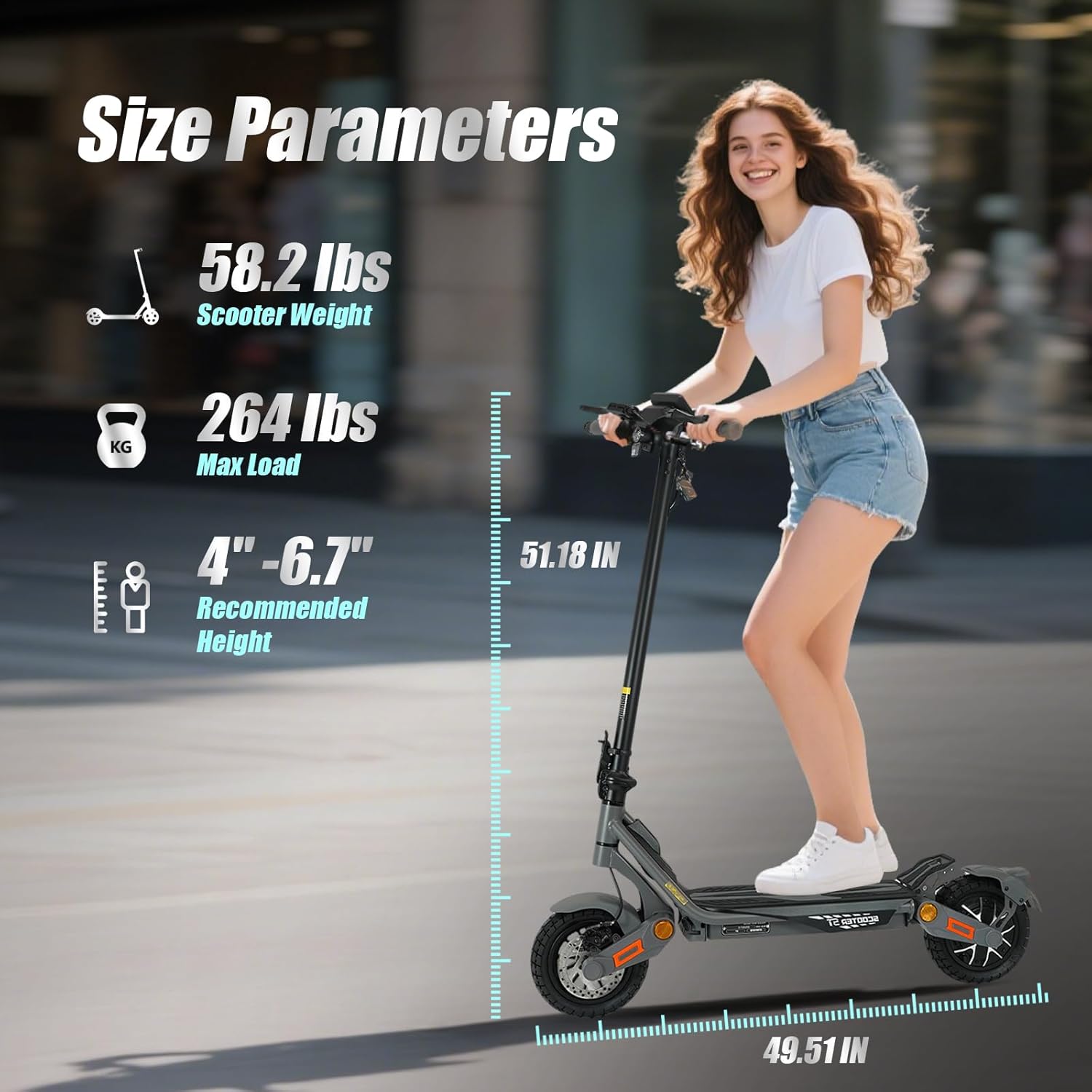Electric Scooter for Adults, 1200/1600/5000/5600W Dual Motor Fast E Scooter, Up to 35-50 MPH Top Speed & 35-52 Miles Long Range, Dual Brake, Off-Road Tires, Foldable Scooter(UL Certificated)