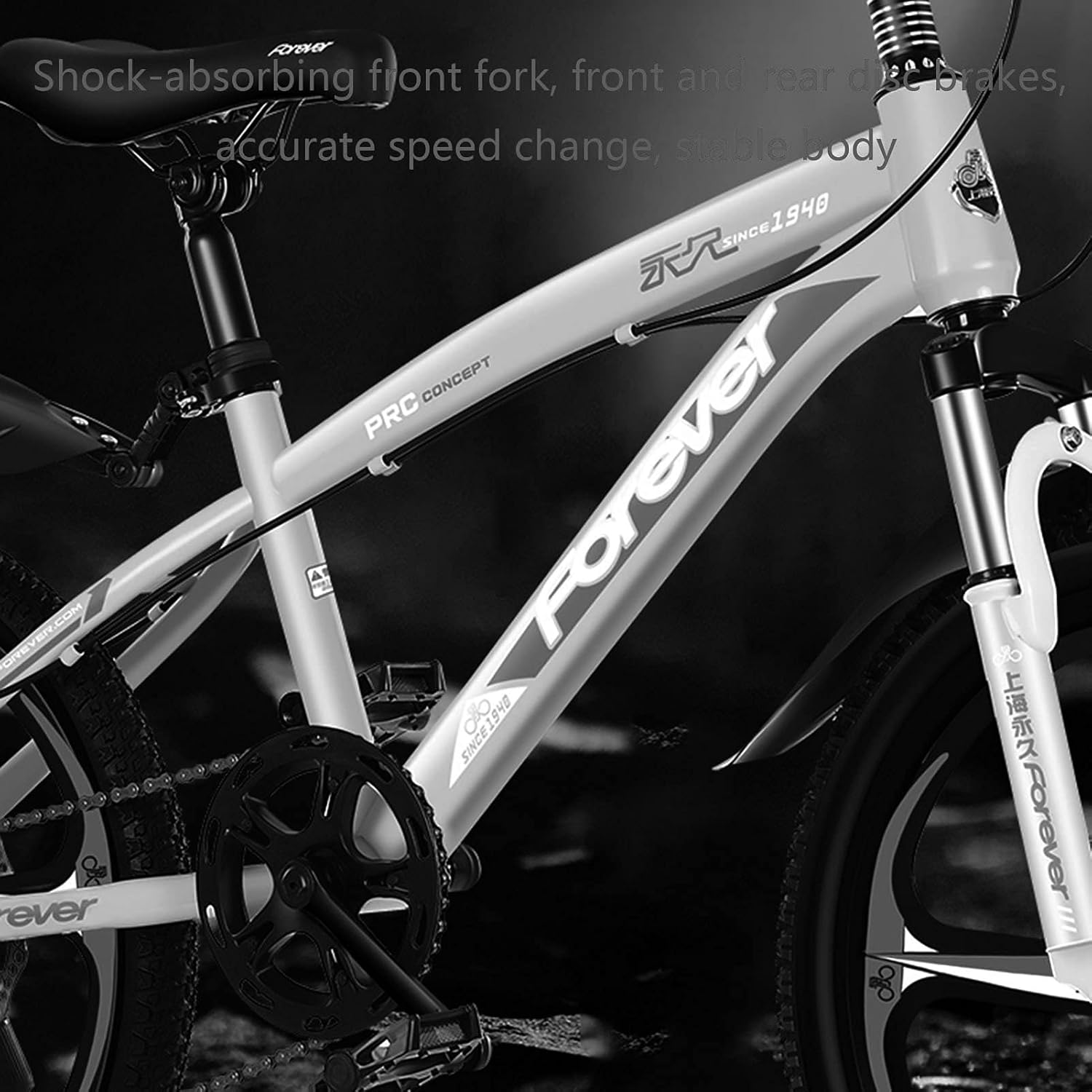 Children's Outdoor Bicycle with Mudguard and Stand Suitable for Boys and Girls Aged 7-14 (Color : Pink, Size : 20in)