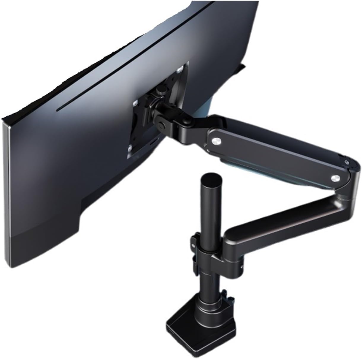 T8-1B Column-Type Monitor Cantilever Bracket Upper and Lower Dual-Screen Upside-Down Mechanical arm Lifting Base