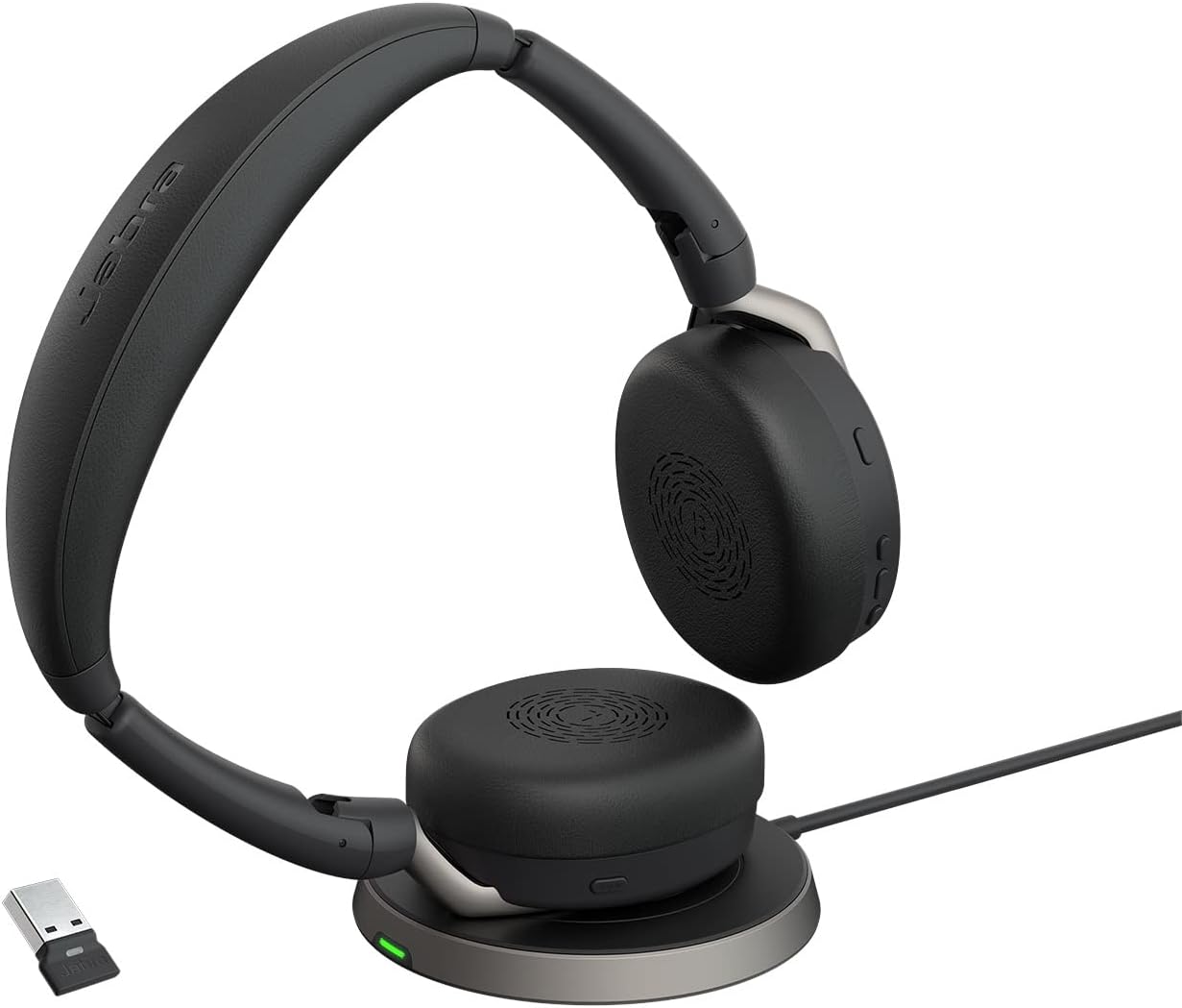 Jabra Evolve2 65 Flex MS Stereo - headset - with wireless charging pad (Renewed)