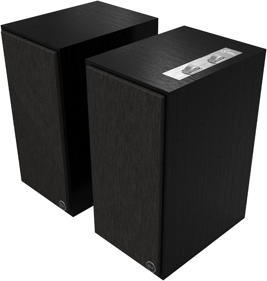 Klipsch The Sevens Heritage Inspired (Pair) Powered Speakers - Black (Renewed)