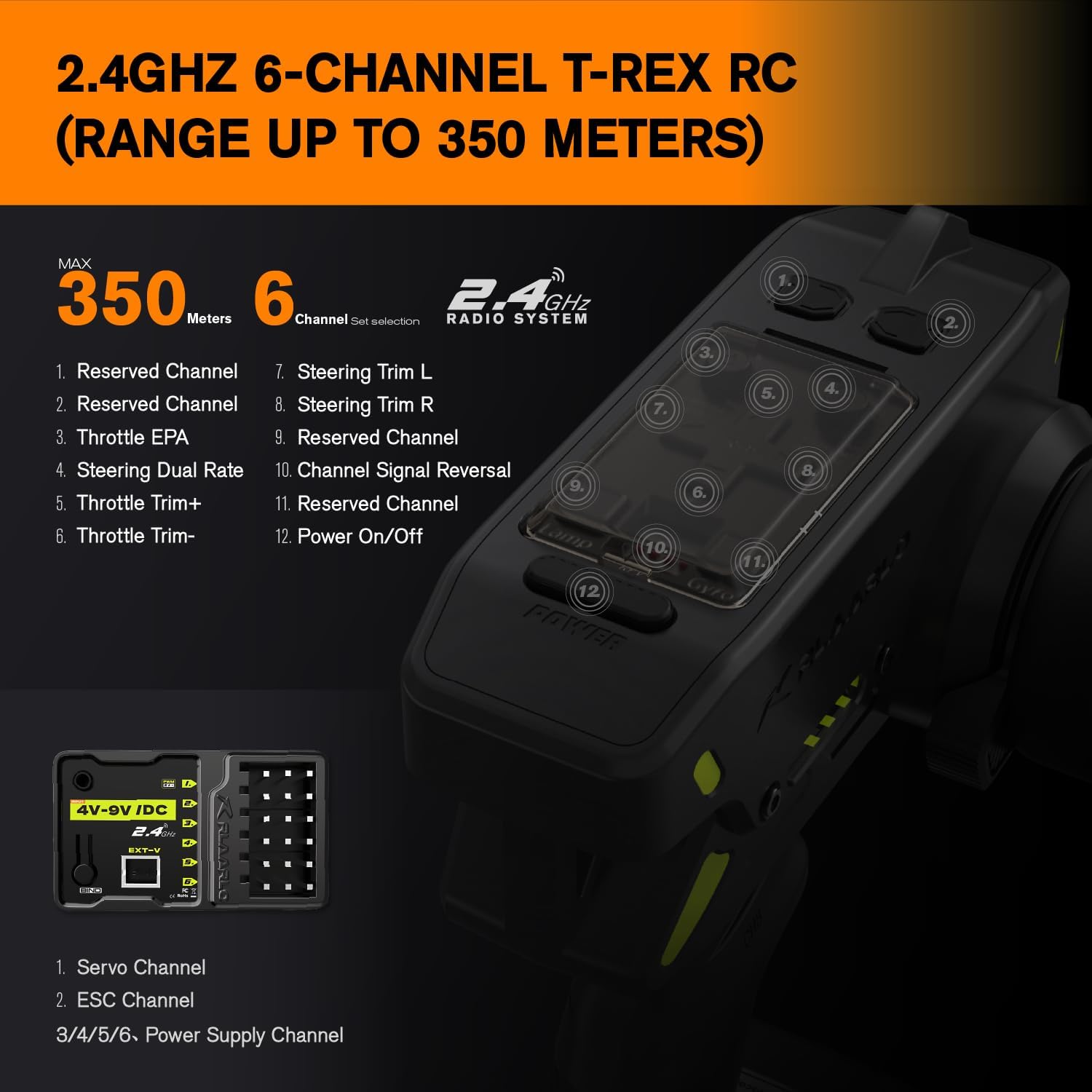 CROBOLL RLAARLO 1:10 Brushless RC Cars for Adults, 40+ mph Top Speed, 4X4 Off-Road Buggy, RTR Oil Filled Shocks Remote Control Racing Car