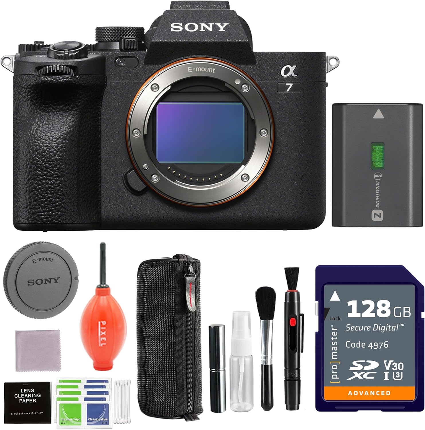 Sony Alpha 7 IV Full-Frame Mirrorless Interchangeable Lens Camera with Additional Accessories