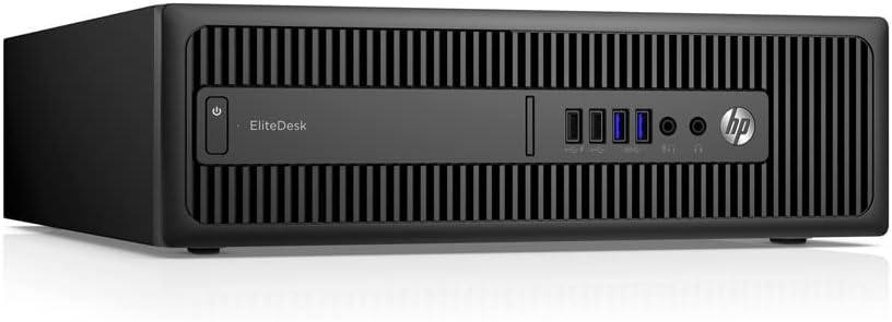 HP EliteDesk 800 G2 SFF Desktop PC, Intel i5-6500 3.20 GHz Processor, AMD Radeon R5 430 2GB, 16GB DDR4 RAM, 512GB SSD, DVDRW, DisplayPort, DVI, Windows 11 Pro (Renewed)
