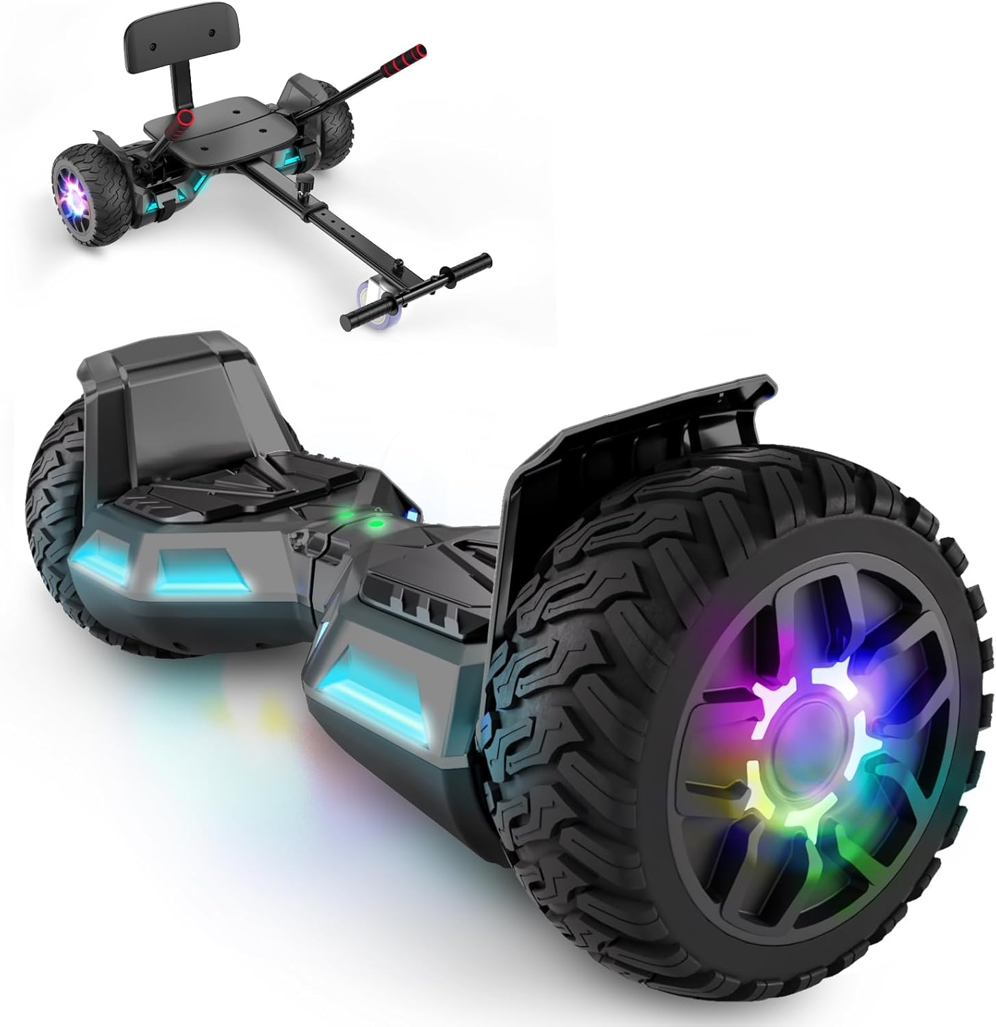 SISIGAD Scooters for Kids Ages 7-12, with Built-in Bluetooth Speaker and 6.5