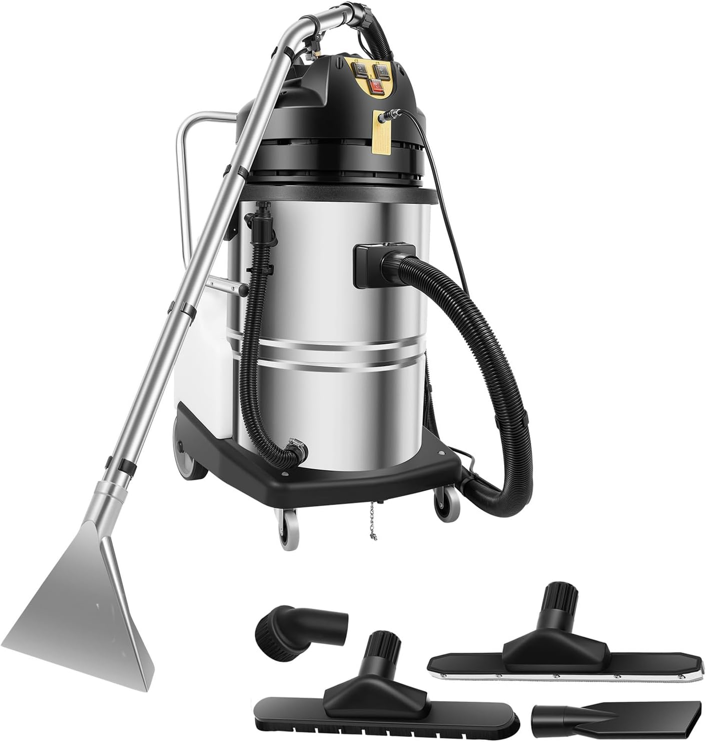 Commercial Carpet Cleaner, 60L/16Gal 2110W 3-in-1 Floor Machine, Deep Clean Vacuum Extractor, Heavy Duty Carpet Cleaning Equipment, Rug Cleaner Machine for Home, Sofa & Pet Hair