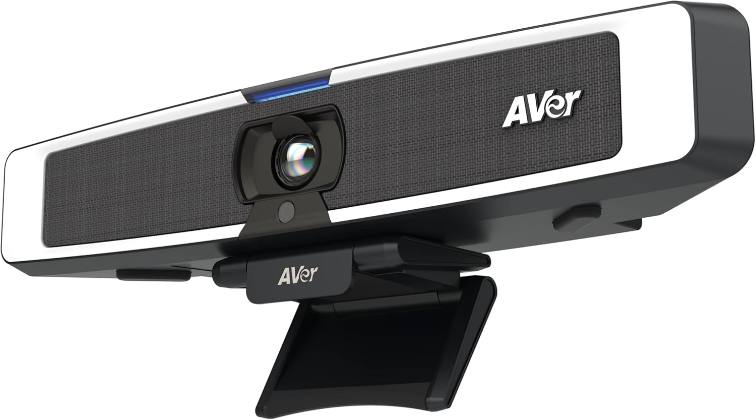 AVer VB130 4K Videobar with Built-in Adjstable Fill Light - Compact Conference Room Camera for Virtual Video Conferencing - with Microphone and Speakers - Mountable Professional Webcam (Renewed)