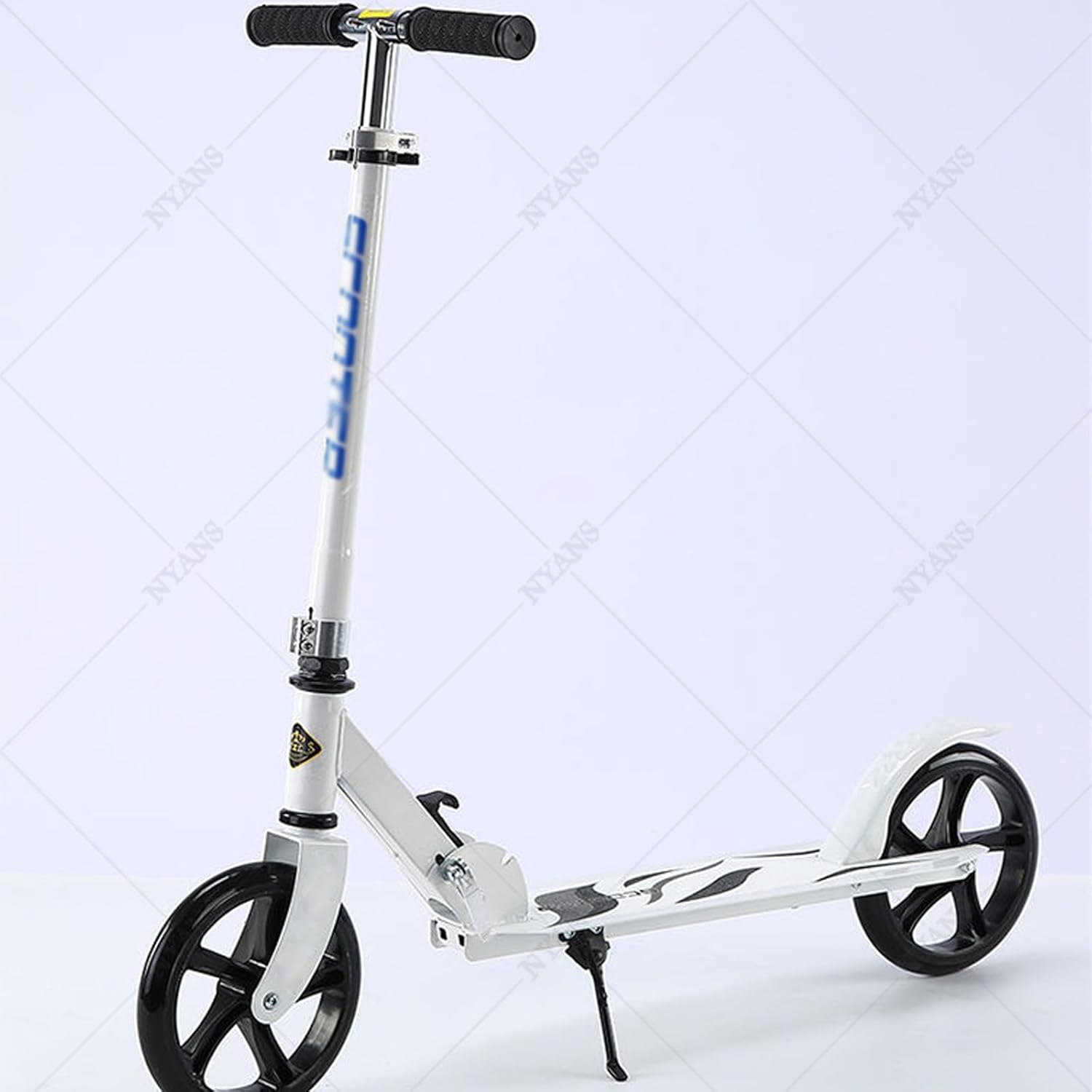 NYANS 2-in-1 Foldable Kick Scooter, with Two Wheels, Adjustable Handlebar, Smooth Ride, Kids Snow Scooter for 3-15 Years Old Boys and Girls Ideal Outdoor Sports