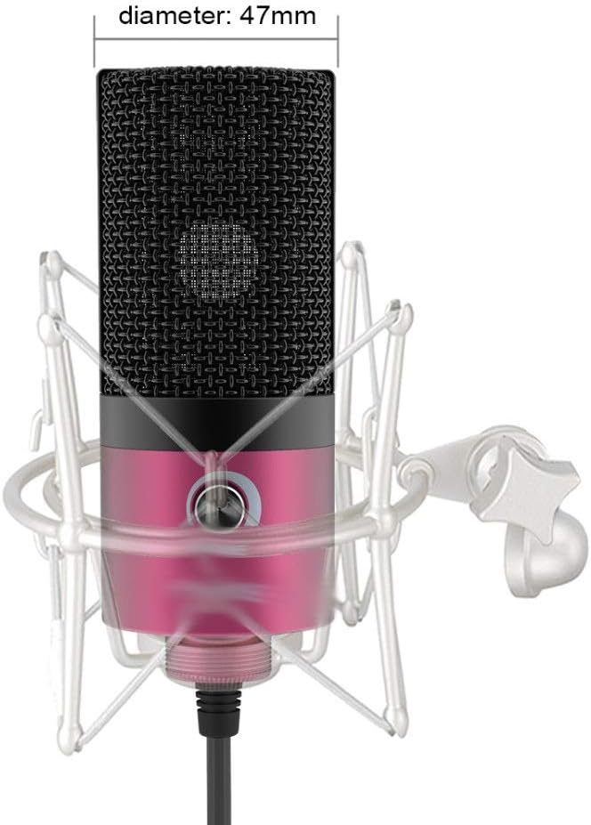 USB MIC Desktop Condenser Microphone for You Tube Videos Live Broadcast Online Meeting Suit for Laptop