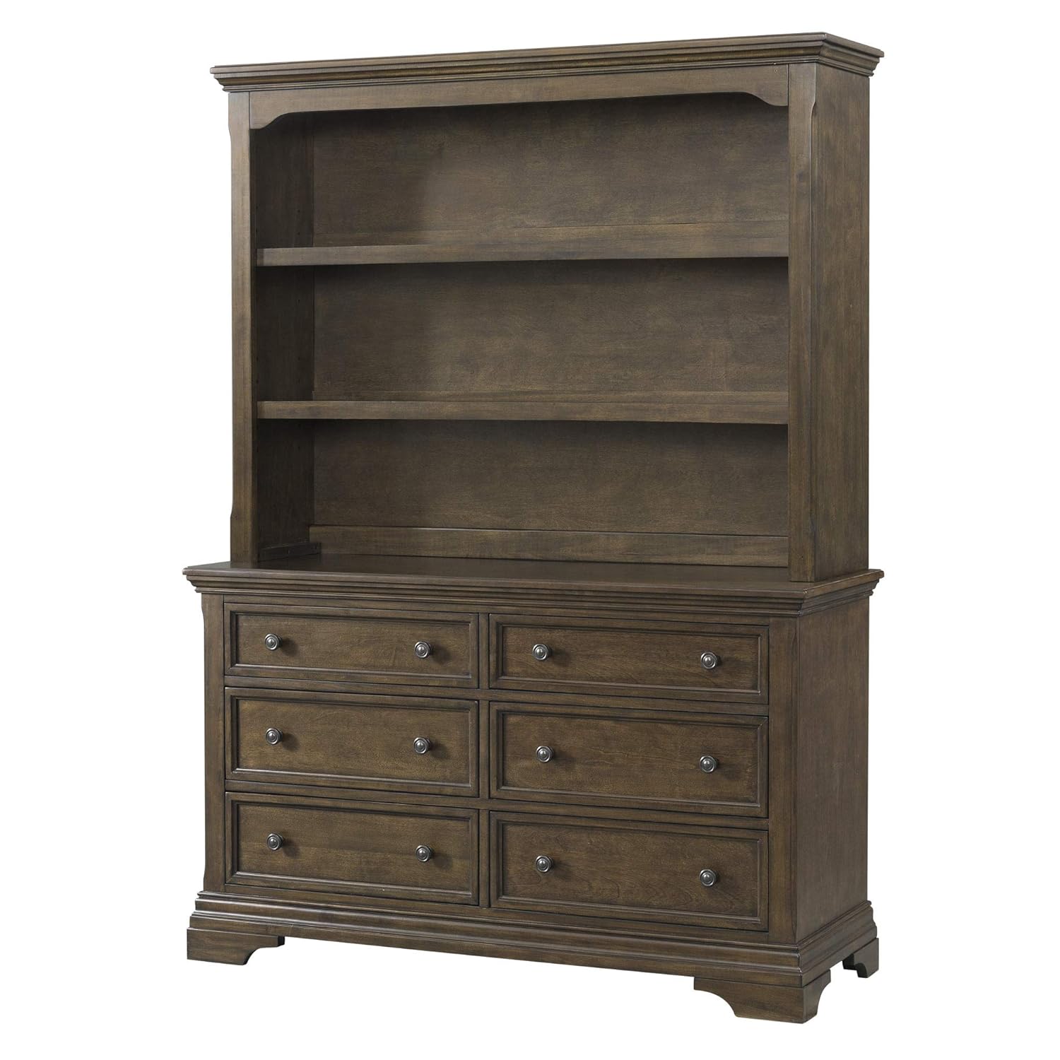 Westwood Design Olivia Convertible Hutch Bookcase, Brushed Rosewood