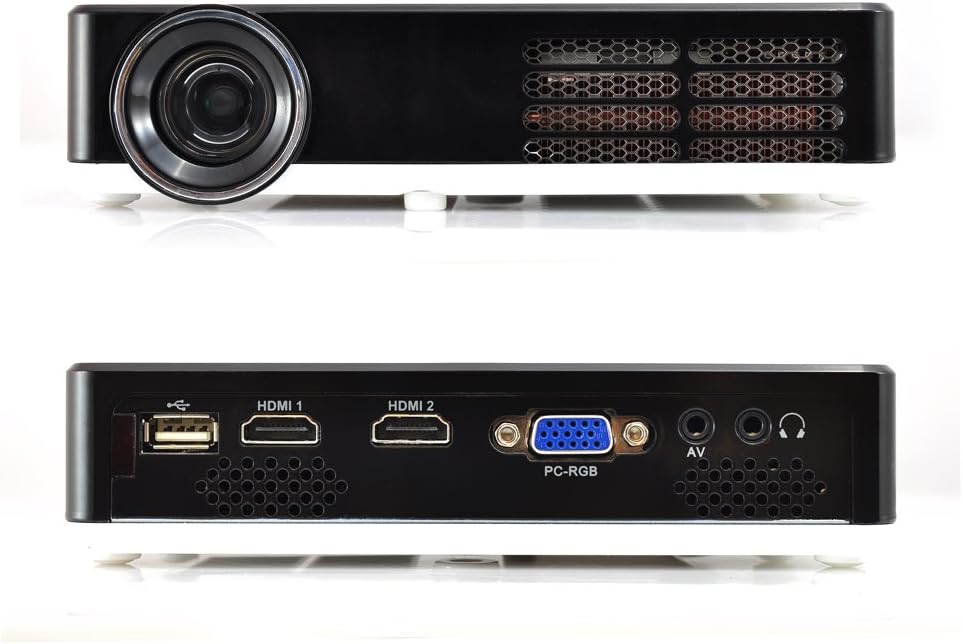 Pyle Portable Home Theater Projector with WiFi Wireless Multimedia Streaming - Full HD 1080p Smart Video LED Lamp, HDMI/USB Inputs for PC Computer, Laptop, Compatible w/ 3D and Blu Ray - (PRJAND805)