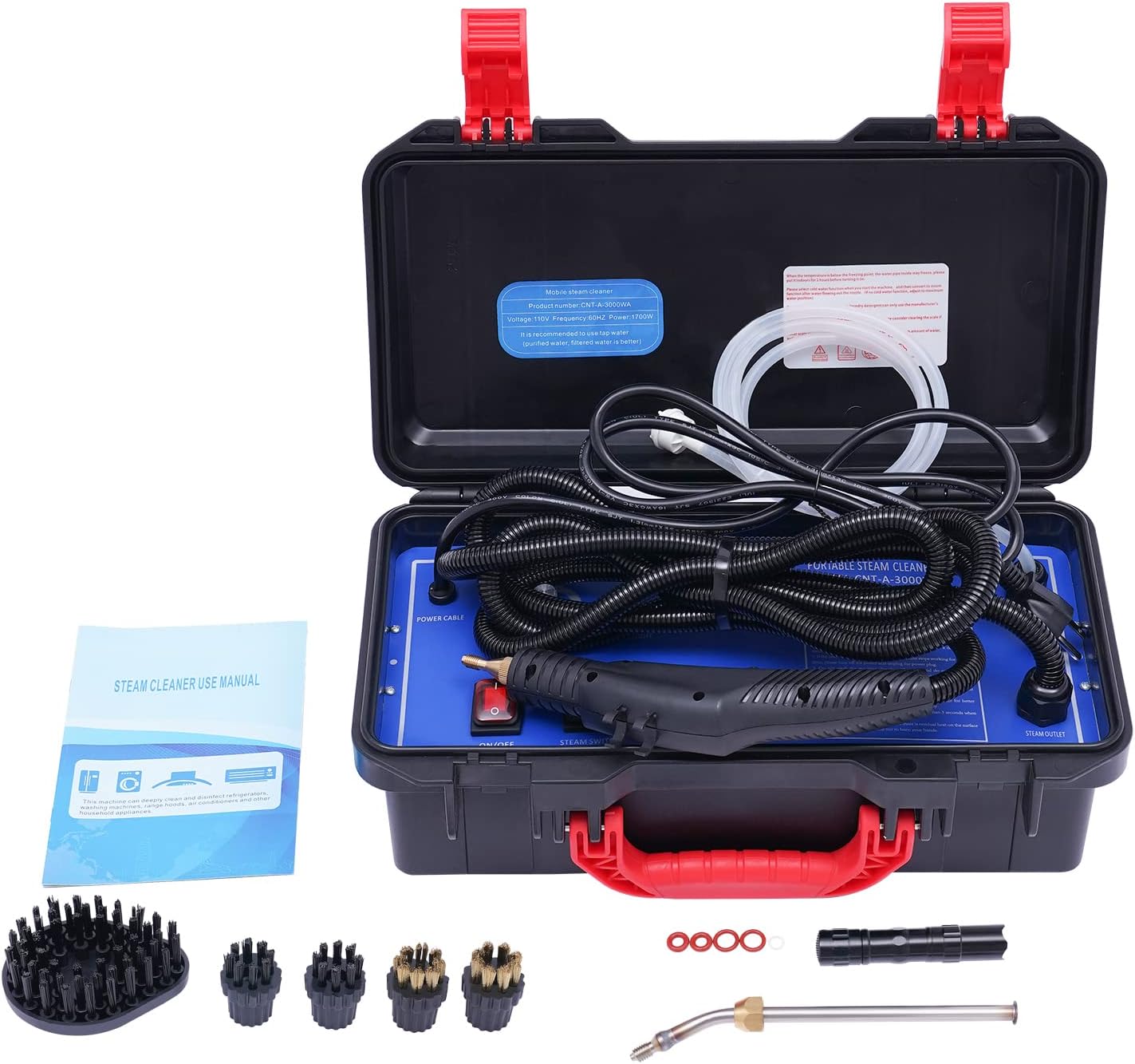 Portable Steam Cleaner High Pressure Steam Cleaning Machine, 1700w Steam Cleaner Handheld, Widely Used In Household, Industry, Automobile