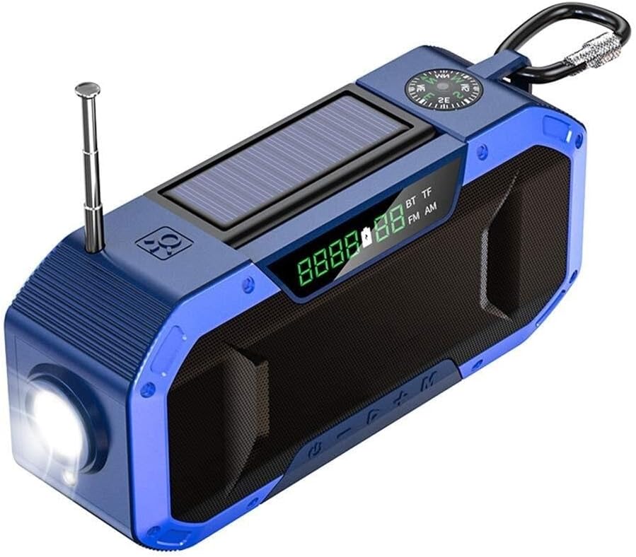HCUCTOS Emergency AM/FM Hand-Crank Radio