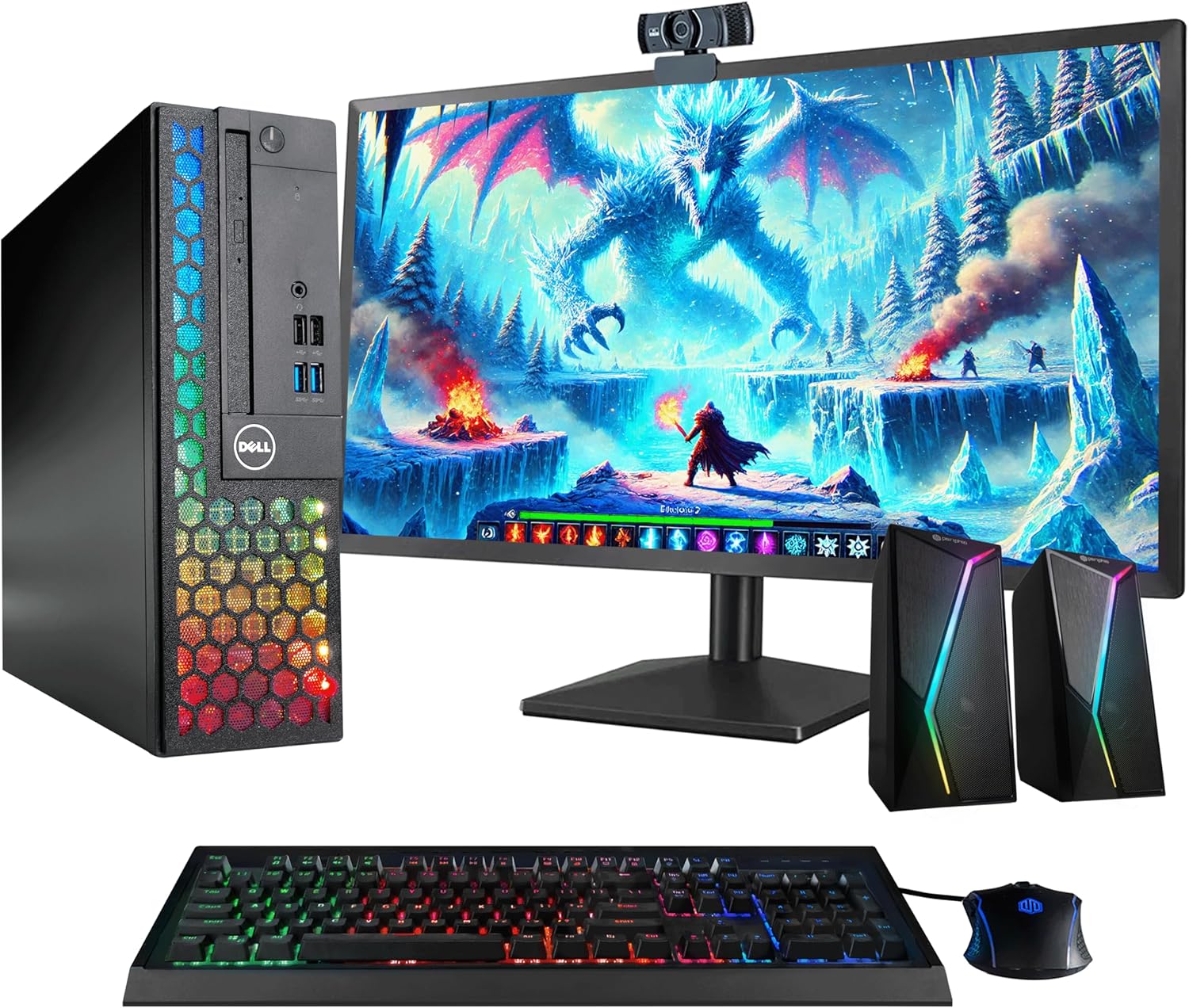 Dell Optiplex Computer PC w/RGB Lighting | Windows 11 Pro | Ultra Fast Intel i5-8500 | 16GB RAM 1TB SSD | Renewed 22