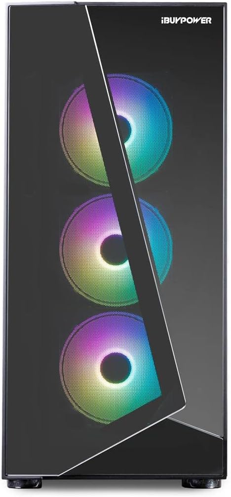 iBUYPOWER Pro Gaming PC Computer Desktop SlateMono 230A (Ryzen 5 5600X 3.7 GHz, AMD Radeon RX 6600 XT 8GB, 16GB DDR4, 480 GB SSD + 1 TB HDD, WiFi Ready, VR Ready, Windows 11 Home)