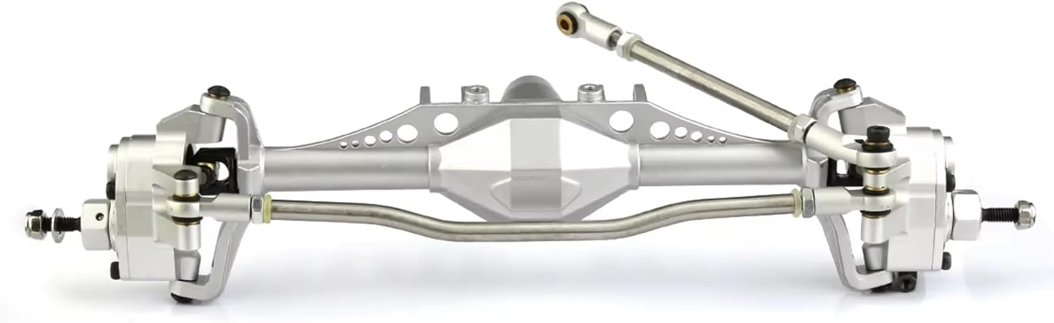 RC Axle Models For Axial For Capra UTB10 1.9 1/10 Front And Rear Axle RC Vehicle Axles Crawler Car Upgrade Parts Metal Portal Accessory(Silver)