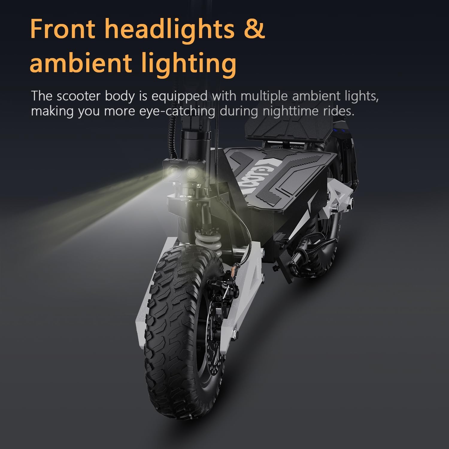 T10 Adult Electric Offroad Commuter Scooter - 30 MPH Fastest, 900W, 30-Mile Long Range, 11