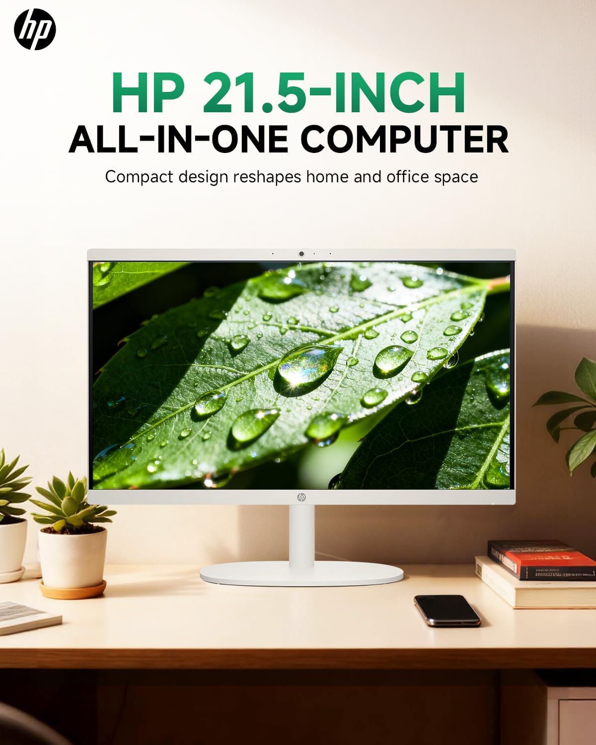 HP All in One Desktop Computer for Home, Intel Celeron J4025, 21.5 inch FHD Anti-Glare, WiFi 6, 32 GB DDR4, 1 TB SSD, 1TB USB Flash Drive, Home PC, Wired KB & Mouse, Windows 11 Pro, W/Accessories
