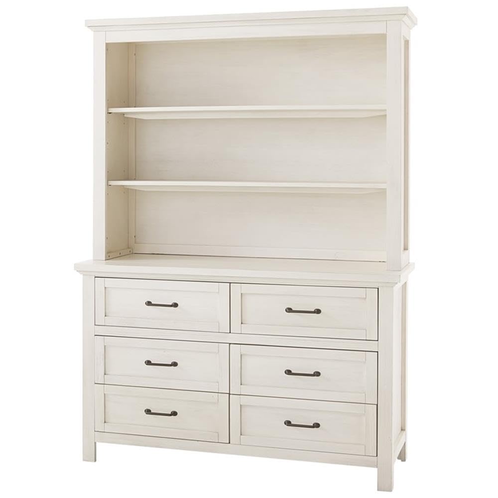 Westwood Design Westfield Hutch/Bookcase Brushed White