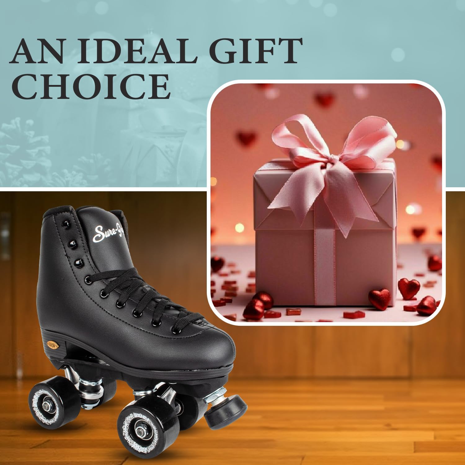 Sure-Grip Fame Indoor Rollerskates