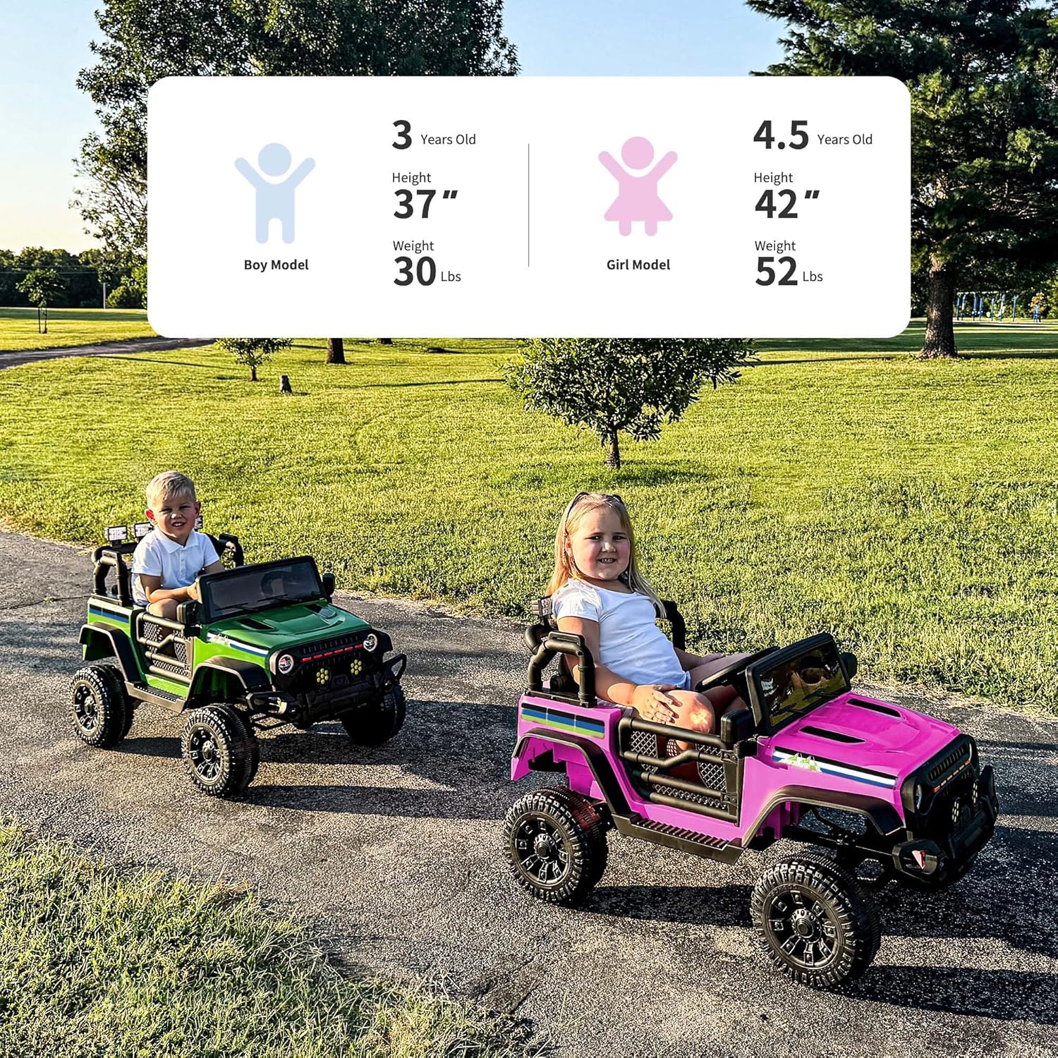 24V Kids Ride on Car, Kids Electric Vehicles Car Ride on Toy Truck for Toddlers 3-5 w/Remote Control, 400W Motor - Pink