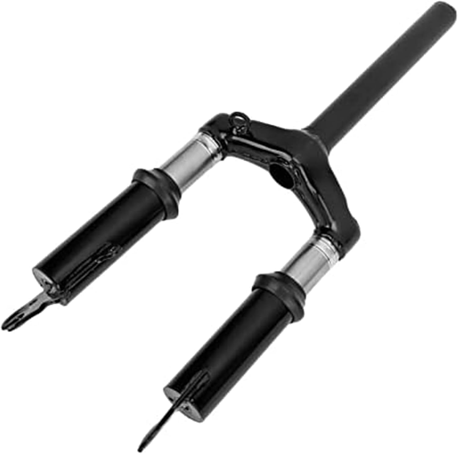 Electric Scooter Spring, Fork, Black Paint Spraying Front, Fork Shock Absorber Suspension RustResistant Reduce Vibration, for 10 Inch Wheels E Scooter Suspension Upgrade