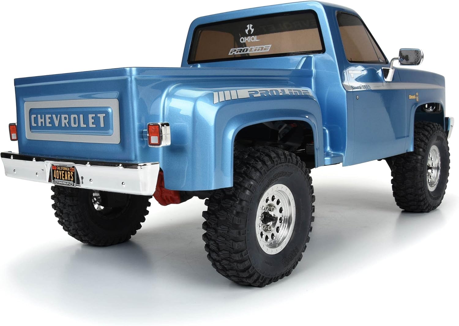 Axial RC Truck 1/10 SCX10 III Pro-Line 1982 Chevy K10 4WD Rock Crawler Brushed RTR (Battery and Charger Not Included), AXI03029, Blue