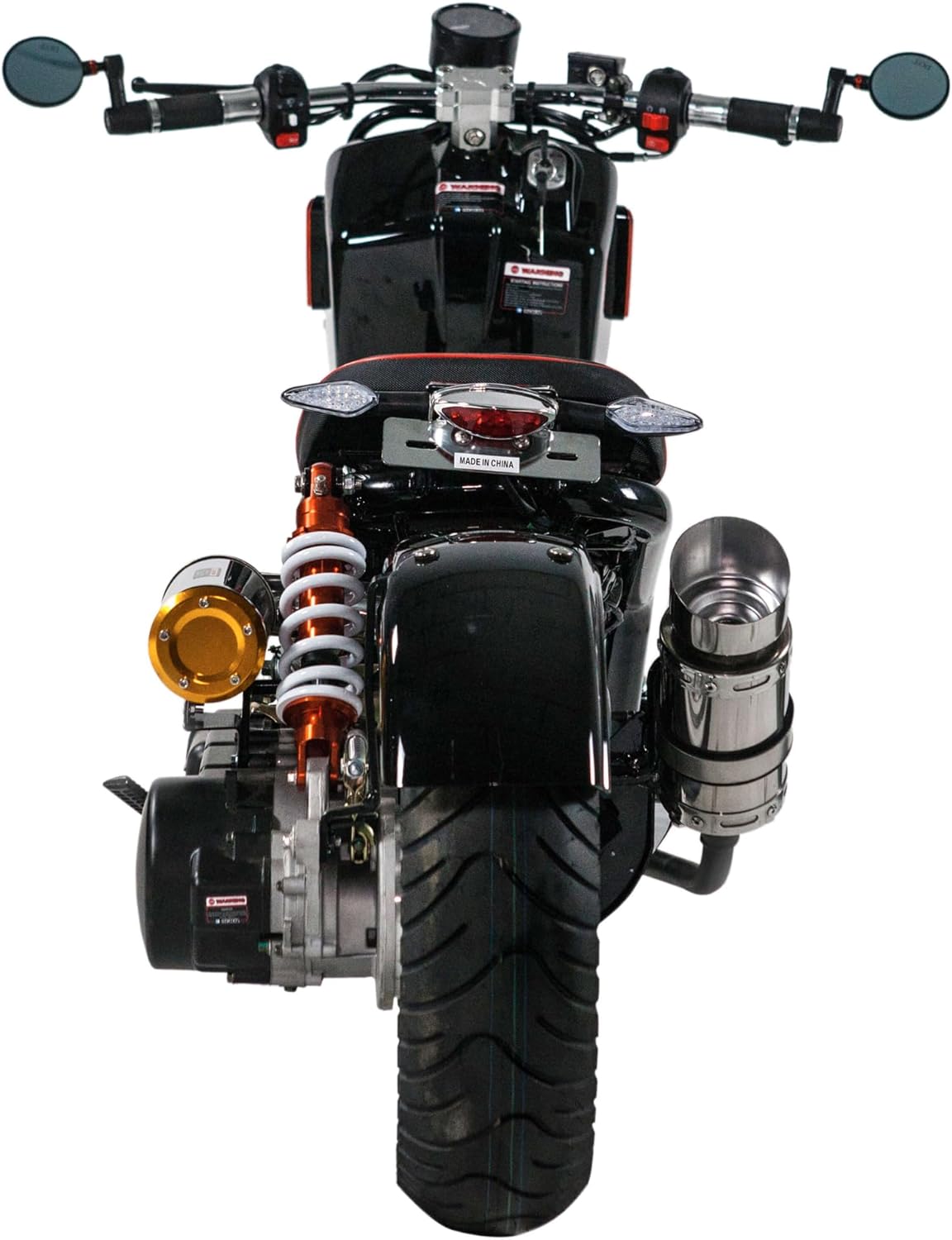 50cc Stretched Scooter Generation 4, Automatic Transmission, PMZ50-21, Street Legal Moped for Adults, LED Headlights Digital Speedometer Stretched-Out Ruckus Style, Powerful GY6 49cc Engine