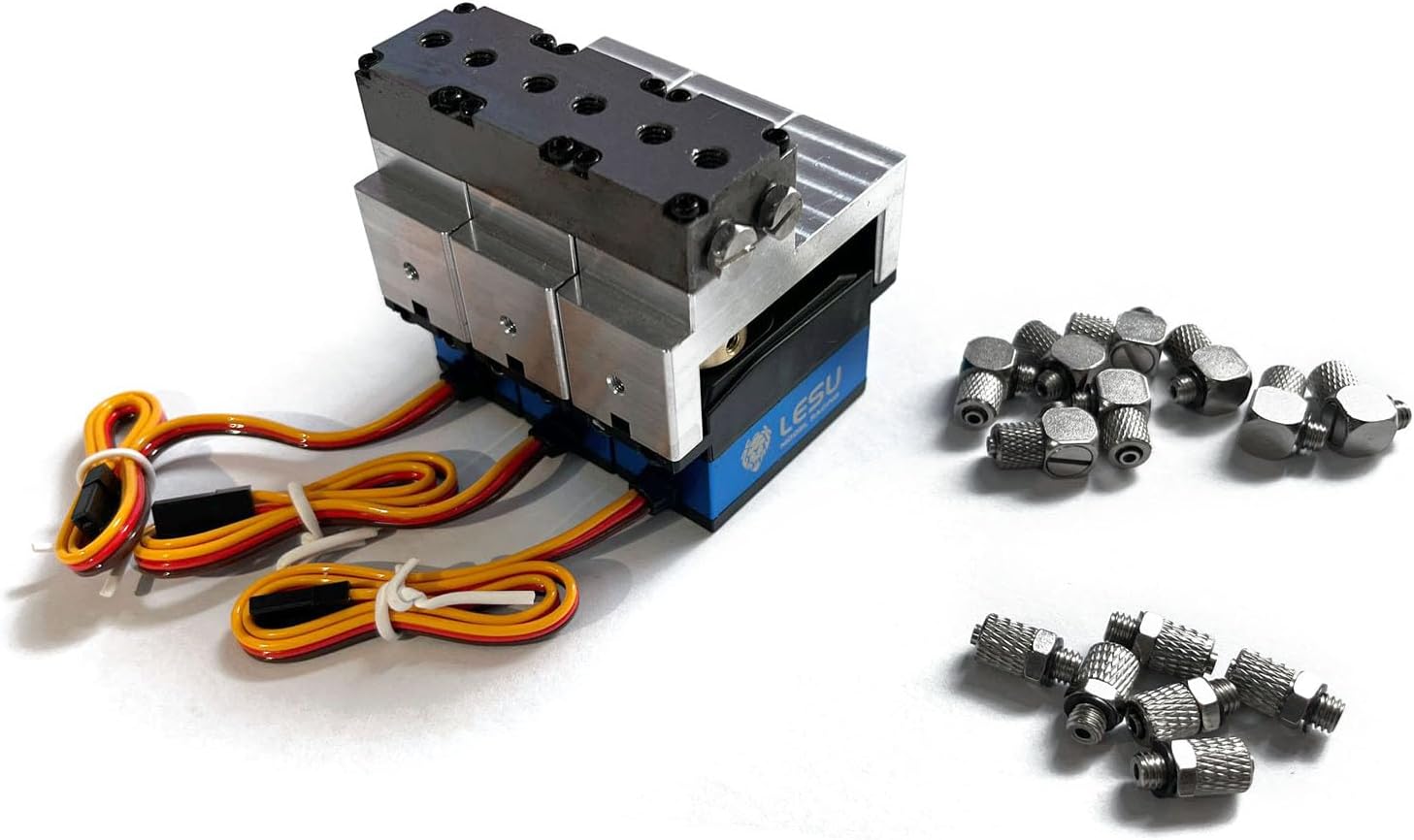 TOUCAN RC HOBBY LESU 3CH Reversing Valve W/Servo 1/14 RC Hydraulic Loader Excavator Dump Truck