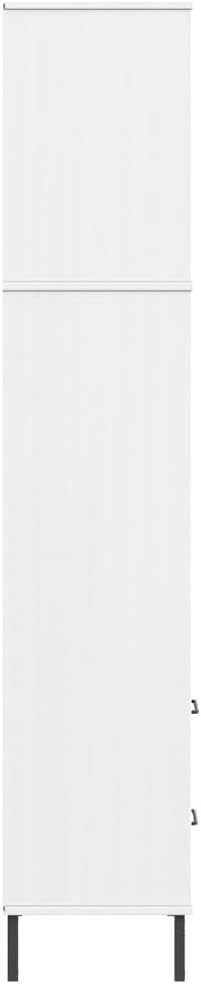 VRAXO Bookcase with 2 Drawers White 23.6