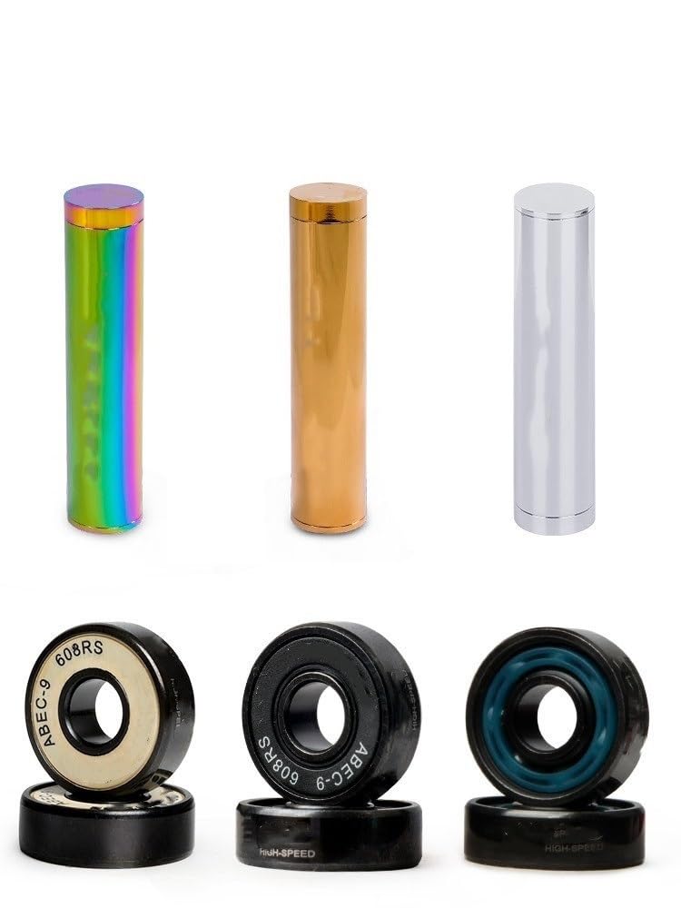 WEIWEIBEIER 608RS Black Ceramic Bearing ABEC-9 Speed Skating Bearing for Roller Skates Skateboard Bearings Competition Level (Size : Wooden Box, Style : 16pcs)