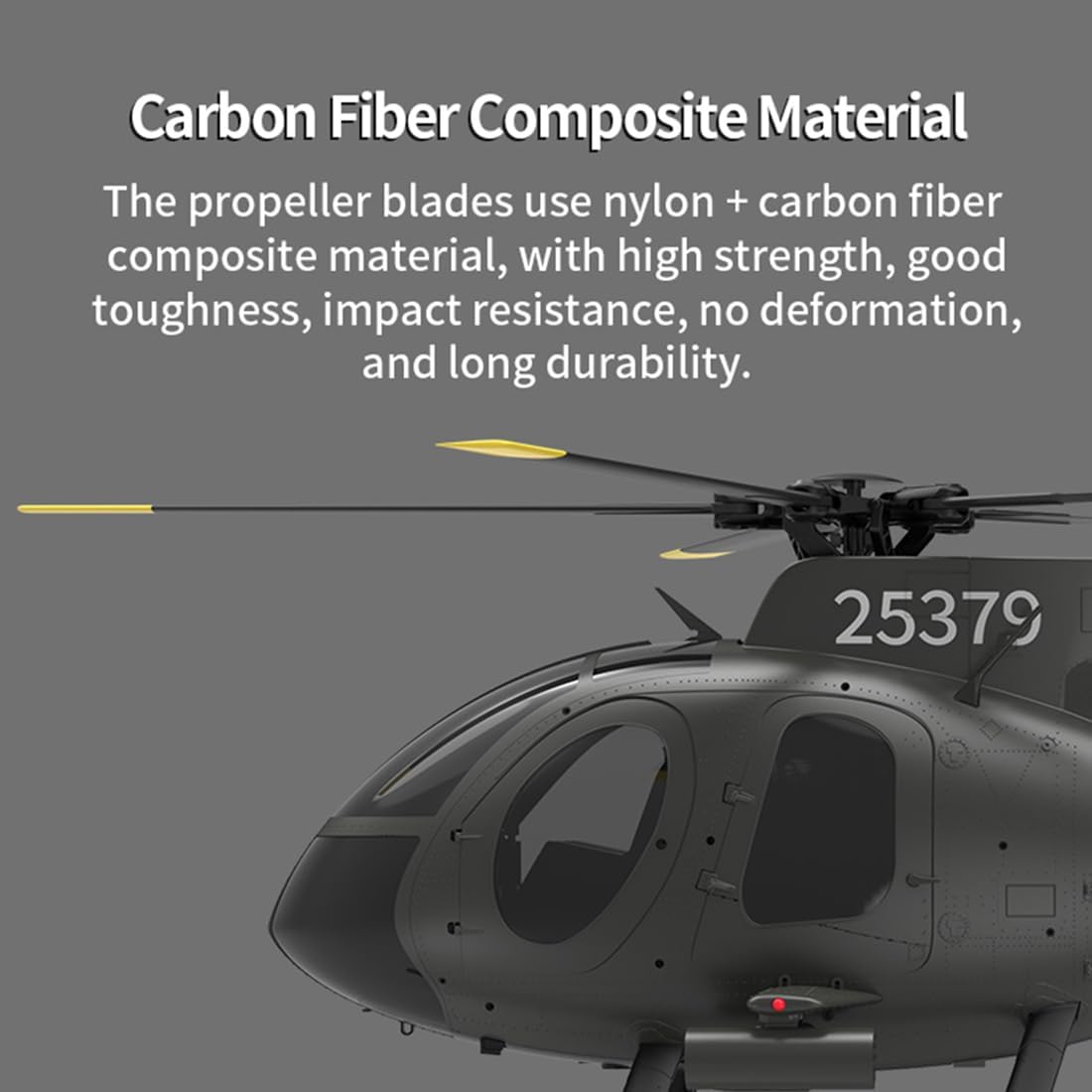 1/16 Scale YUXIANG F119S MD500 RC Helicopter, 𝐆𝐏𝐒 9CH 2.4G Flybarless Little Bird Aircraft with Optical Flow, 6G/3D Flight Modes & Brushless for Advanced Players -RTF