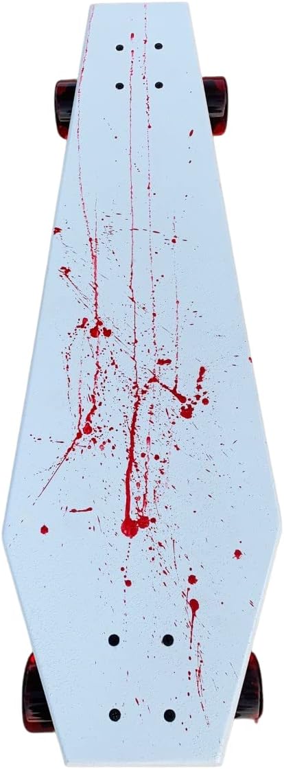 Coffin Blood Spatter Skateboard | Longboard | 30x9 | Coffin Croozer