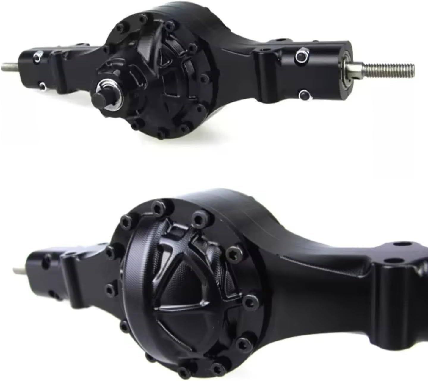 Rc Crawlers Axles For Tamiya Q-9023 TH02072 1/14 Metal Rear Axle Differential Lock Scale Model RC Tractor Truck DIY Car Accessory