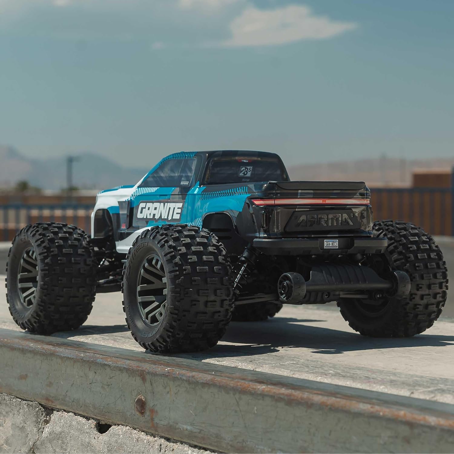 ARRMA RC Truck 1/10 Granite 4X4 223S BLX BRUSHLESS Monster Truck RTR with DSC, Blue, ARA4302V4T1