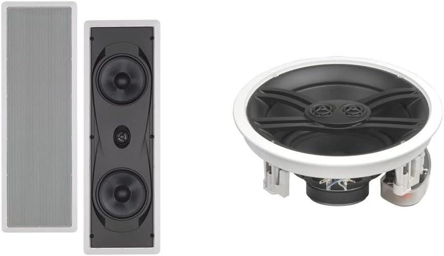 Yamaha NSIW960 2-Way Speakers (White, Pair) and Yamaha NS-IW280CWH 6.5
