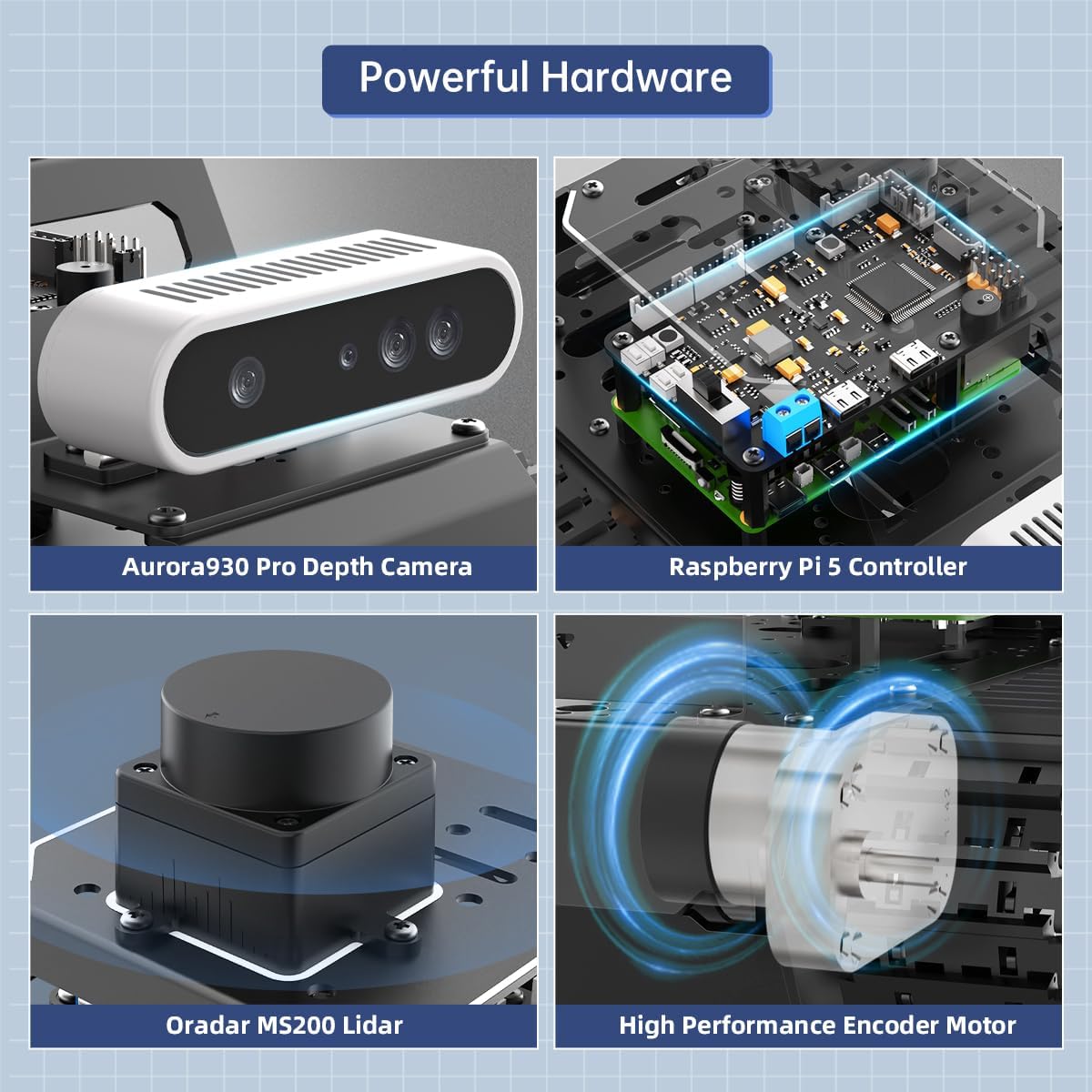 ROS2 Robot Car with ChatGPT Vision AI Large Language Models, 3D Depth Camera Tracked Tank Chassis Lidar SLAM Mapping Navigation Autonomous Driving, MentorPi T1 Advanced Kit without Raspberry Pi