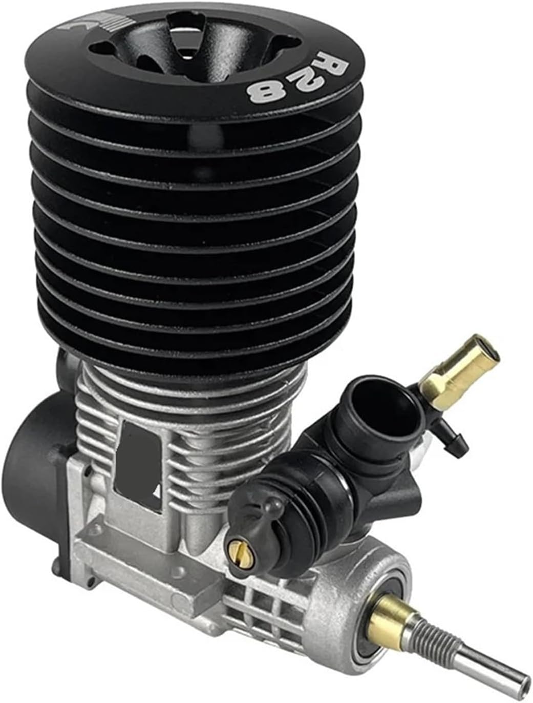 Methanol Vehicle Nitro Engine Compatible with Rc Car 1/8 Buggy Monster Truggy FC 28 Engine 4.58CC Pull Starter Engine Carburetor