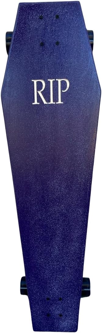 Coffin Death Tarot Purple Skateboard | Longboard | 42x12 | Coffin Croozer