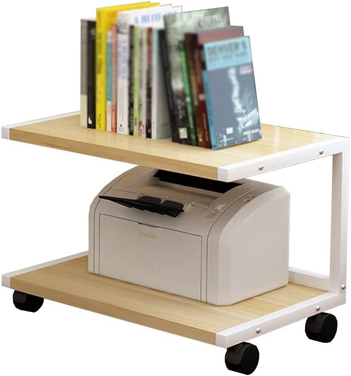 Entertainment Center Shelves Audio Bracket Speaker Cabinet with Pulley Floor Audio Bracket Media Equipment Rack Speaker Bracket Shelf Bookshelf 2 Layers Suitable for DVD players