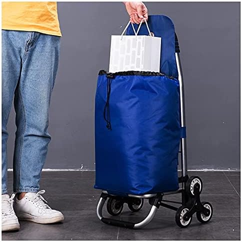 Collapsible Wagon Cart with Wheels Foldable Folding Wagons Carts Silent Universal Wheels,Trolley Shopping Cart Folding Shopping Cart Small Shopping Trolley Heavy Duty Grocery Cart Utility Cl