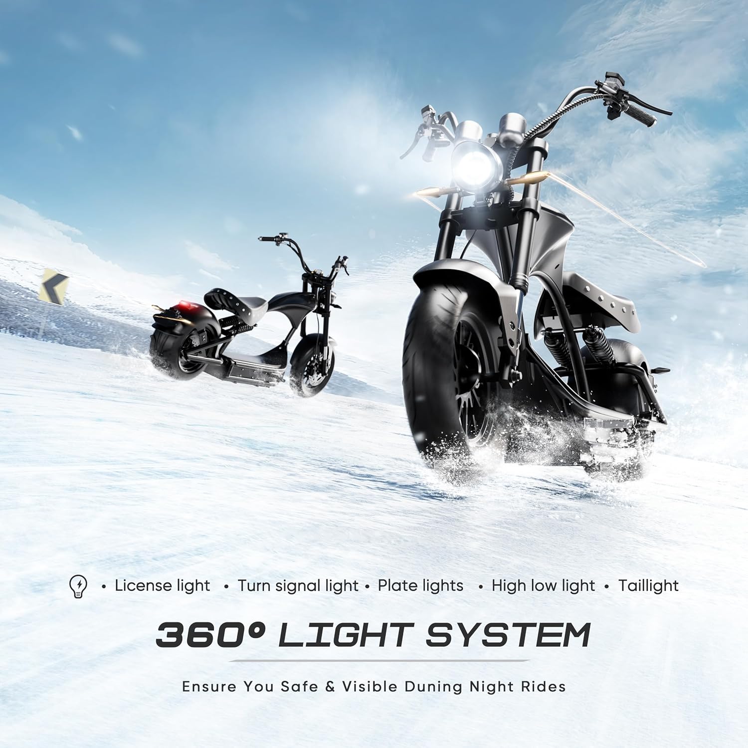 eAhora [2026 Version] M1P Pro Max/M1P Pro/M1P Electric Motorcycle for Adults, Peak 6000W Motor 55 MPH, 50Ah Battery, 50 Miles Range Full Suspension Dual Hydraulic Brakes, Street Legal Electric Scooter