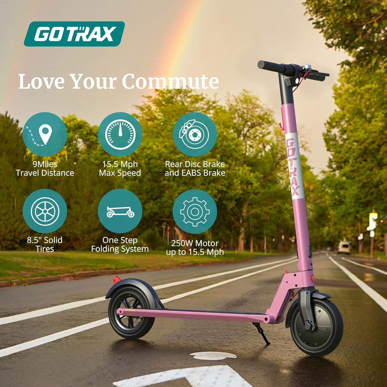 Gotrax GXL V2 Electric Scooter, 8.5