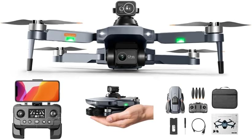 ISPEKTRUM Drone Vortex ISRG101 Pro 8K Dual Camera 2-Axis Gimbal 360 Obstacle Avoidance 30-Min Flight Time RC Quadcopter with Advanced Auto Return, 3km Video Transmission, Follow Me, Circle Around