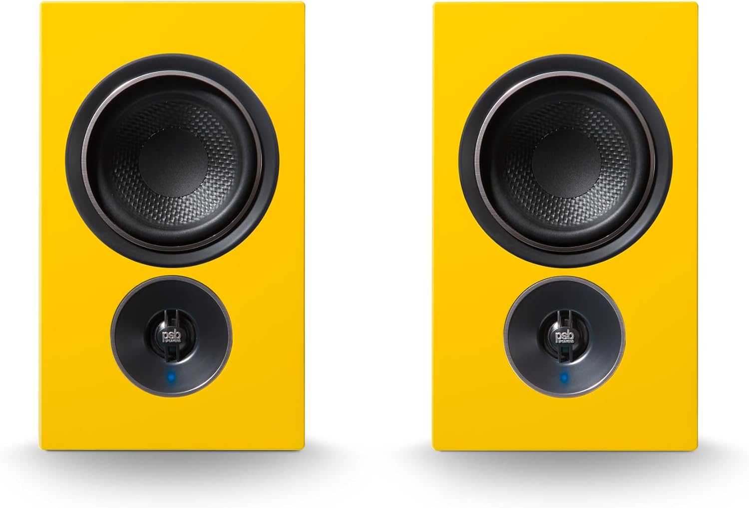 PSB Alpha iQ Streaming Powered Speakers with BluOS (Tangerine Yellow)